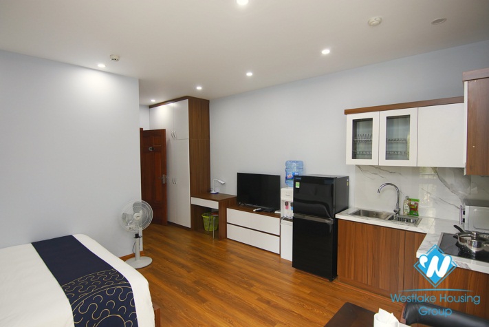 An Amazing 1 bedroom studio in soughtly with lovely balcony for rent in Ba Đình
